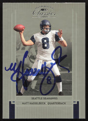 Matt Hasselbeck Autographed 2005 Donruss Classics Card #86 Seattle Seahawks SKU #265342