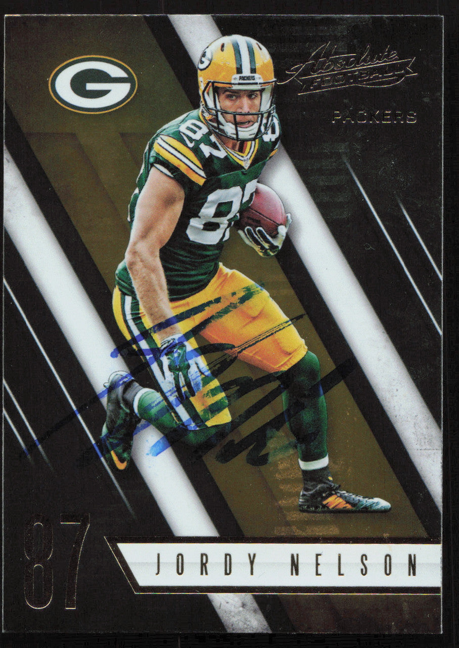 Jordy Nelson Autographed 2016 Panini Absolute Card #69 Green Bay Packers SKU #265360