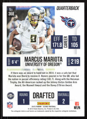 Marcus Mariota Autographed 2015 Score Rookie Card #368 Tennessee Titans SKU #265366