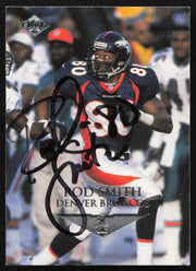 Rod Smith Autographed 1999 Collectors Edge Card #52 Denver Broncos SKU #265368