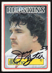 Jeff Bostic Autographed 1983 Topps Rookie Card #187 Washington Redskins SKU #265394