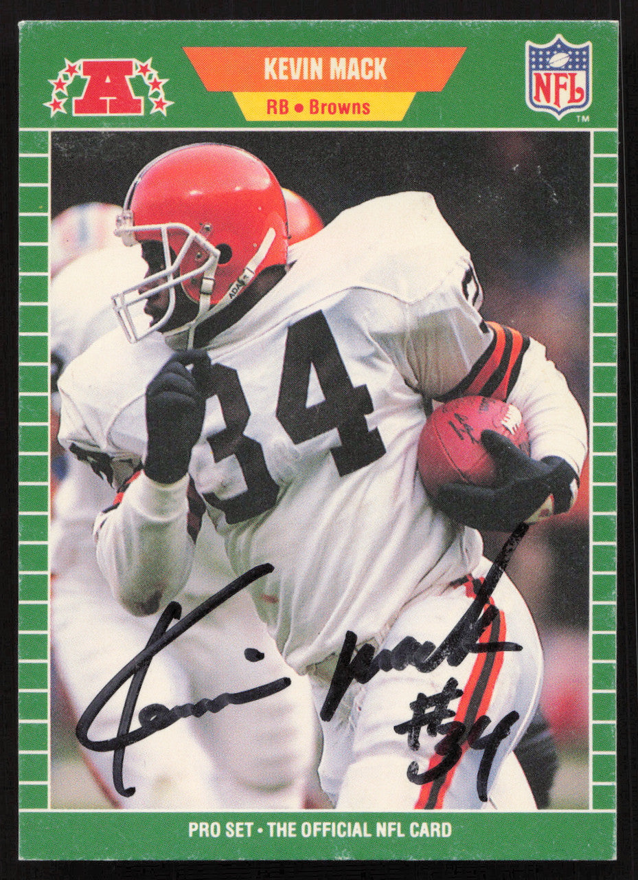 Kevin Mack Autographed 1989 Pro Set Card #79 Cleveland Browns SKU #265395