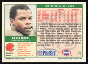 Kevin Mack Autographed 1989 Pro Set Card #79 Cleveland Browns SKU #265395
