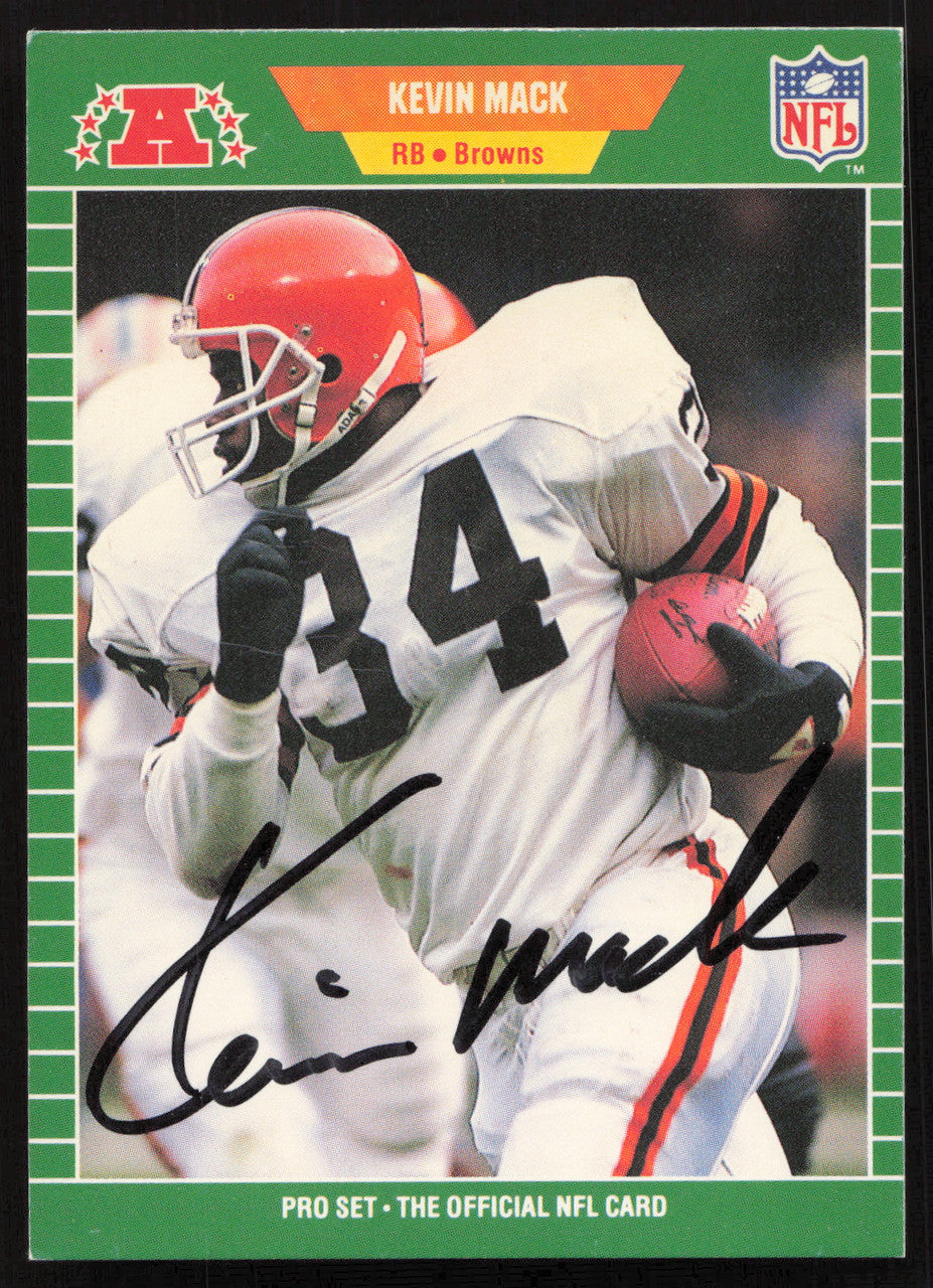 Kevin Mack Autographed 1989 Pro Set Card #79 Cleveland Browns SKU #265397
