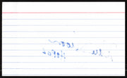 Warren Moon Autographed 3x5 Index Card Houston Oilers SKU #265404