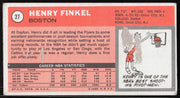Henry Finkel Autographed 1970-71 Topps Card #27 Boston Celtics SKU #264155