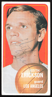 Keith Erickson Autographed 1970-71 Topps Card #38 Los Angeles Lakers SKU #264157