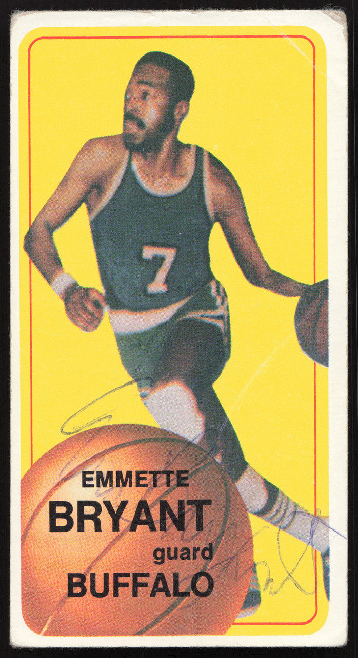 Emmette Bryant Autographed 1970-71 Topps Card #116 Buffalo Braves SKU #264160