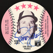 Randy Jones Autographed 1976 MSA Orbaker's Ice Cream Card San Diego Padres SKU #264323
