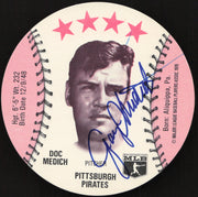 Doc Medich Autographed 1976 MSA Orbaker's Ice Cream Card Pittsburgh Pirates SKU #264329