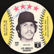 Ron Cey Autographed 1976 MSA Orbaker's Ice Cream Card Los Angeles Dodgers SKU #264334