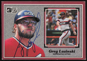 Greg Luzinski Autographed 1983 Donruss Action All Stars Card #4 Chicago White Sox SKU #264336