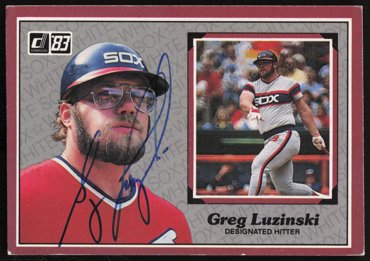 Greg Luzinski Autographed 1983 Donruss Action All Stars Card #4 Chicago White Sox SKU #264336