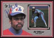 Al Oliver Autographed 1983 Donruss Action All Stars Card #6 Montreal Expos SKU #264338
