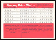 Greg Minton Autographed 1983 Donruss Action All Stars Card #10 San Francisco Giants SKU #264342