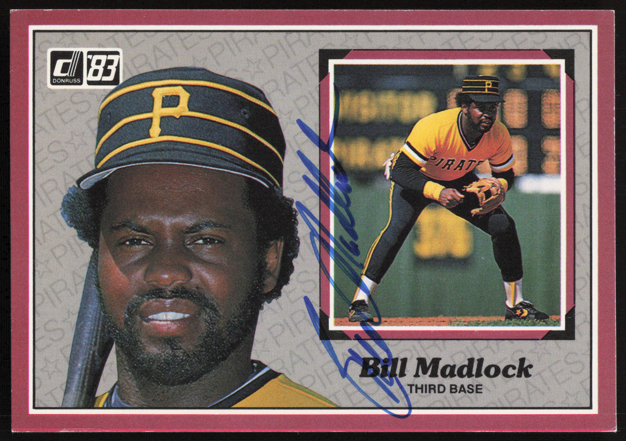Bill Madlock Autographed 1983 Donruss Action All Stars Card #30 Pittsburgh Pirates SKU #264349