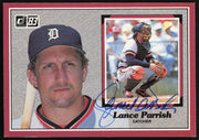 Lance Parrish Autographed 1983 Donruss Action All Stars Card #50 Detroit Tigers SKU #264356