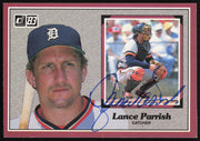 Lance Parrish Autographed 1983 Donruss Action All Stars Card #50 Detroit Tigers SKU #264357
