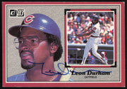 Leon Durham Autographed 1983 Donruss Action All Stars Card #55 Chicago Cubs SKU #264358