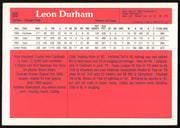 Leon Durham Autographed 1983 Donruss Action All Stars Card #55 Chicago Cubs SKU #264358