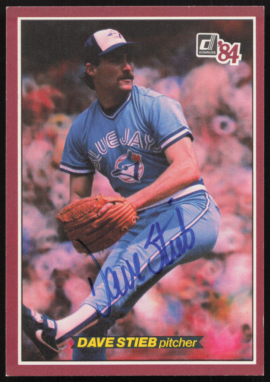 Dave Stieb Autographed 1984 Donruss Action All Stars Card #19 Toronto Blue Jays SKU #264360