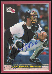 Lance Parrish Autographed 1984 Donruss Action All Stars Card #34 Detroit Tigers SKU #264362