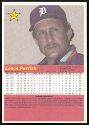 Lance Parrish Autographed 1984 Donruss Action All Stars Card #34 Detroit Tigers SKU #264363