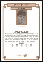 Steve Garvey Autographed 1984 Donruss Grand Champions Card San Diego Padres SKU #264366