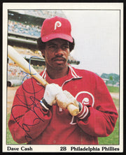 Dave Cash Autographed 1975 SSPC 3.5"x4.25" Card Philadelphia Phillies SKU #264368