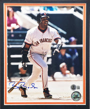 Barry Bonds Autographed Framed 8x10 Photo San Francisco Giants Beckett BAS QR #BV86501