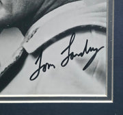 Tom Landry Autographed Framed 8x10 Photo Dallas Cowboys Beckett BAS QR #BV86497