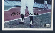Mickey Mantle Autographed Framed 8x10 Photo New York Yankees Beckett BAS #AE85154
