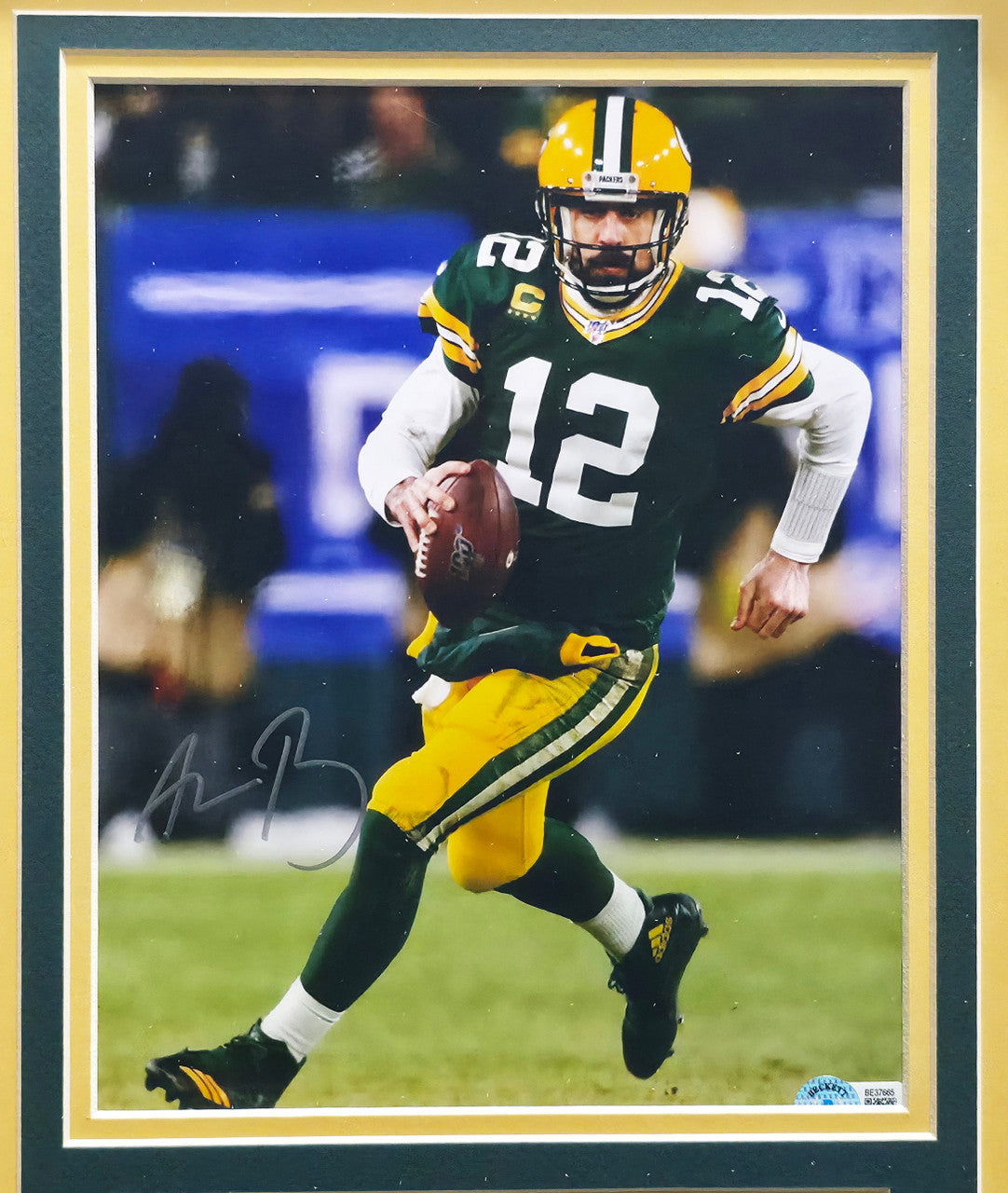 Aaron Rodgers Autographed Framed 8x10 Photo Green Bay Packers Beckett BAS QR #BE37665