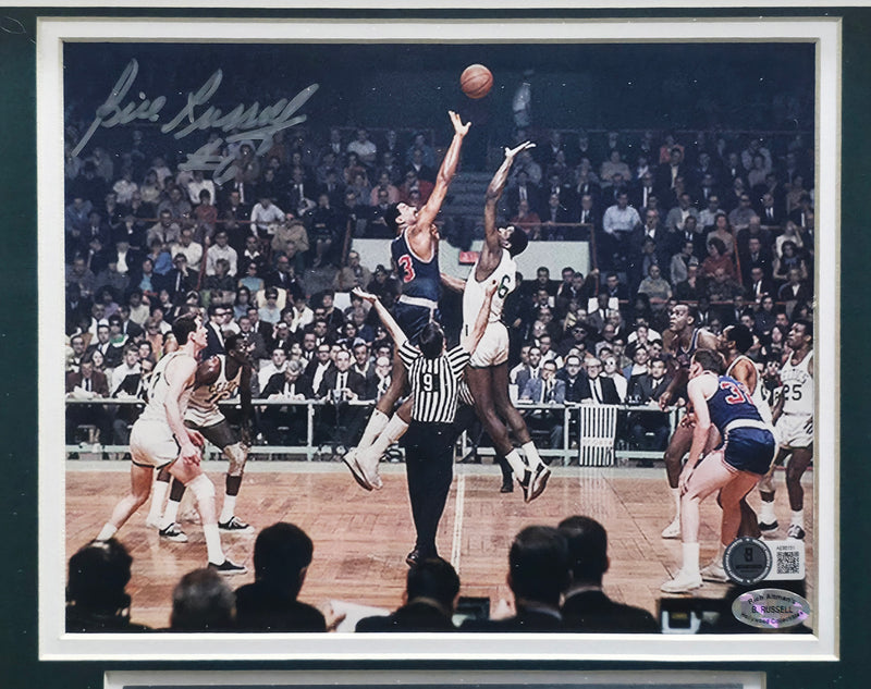 Bill Russell Autographed Framed 8x10 Photo Boston Celtics Beckett BAS #AE85151