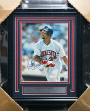 Kirby Puckett Autographed Framed 8x10 Photo Minnesota Twins Beckett BAS #AE37126