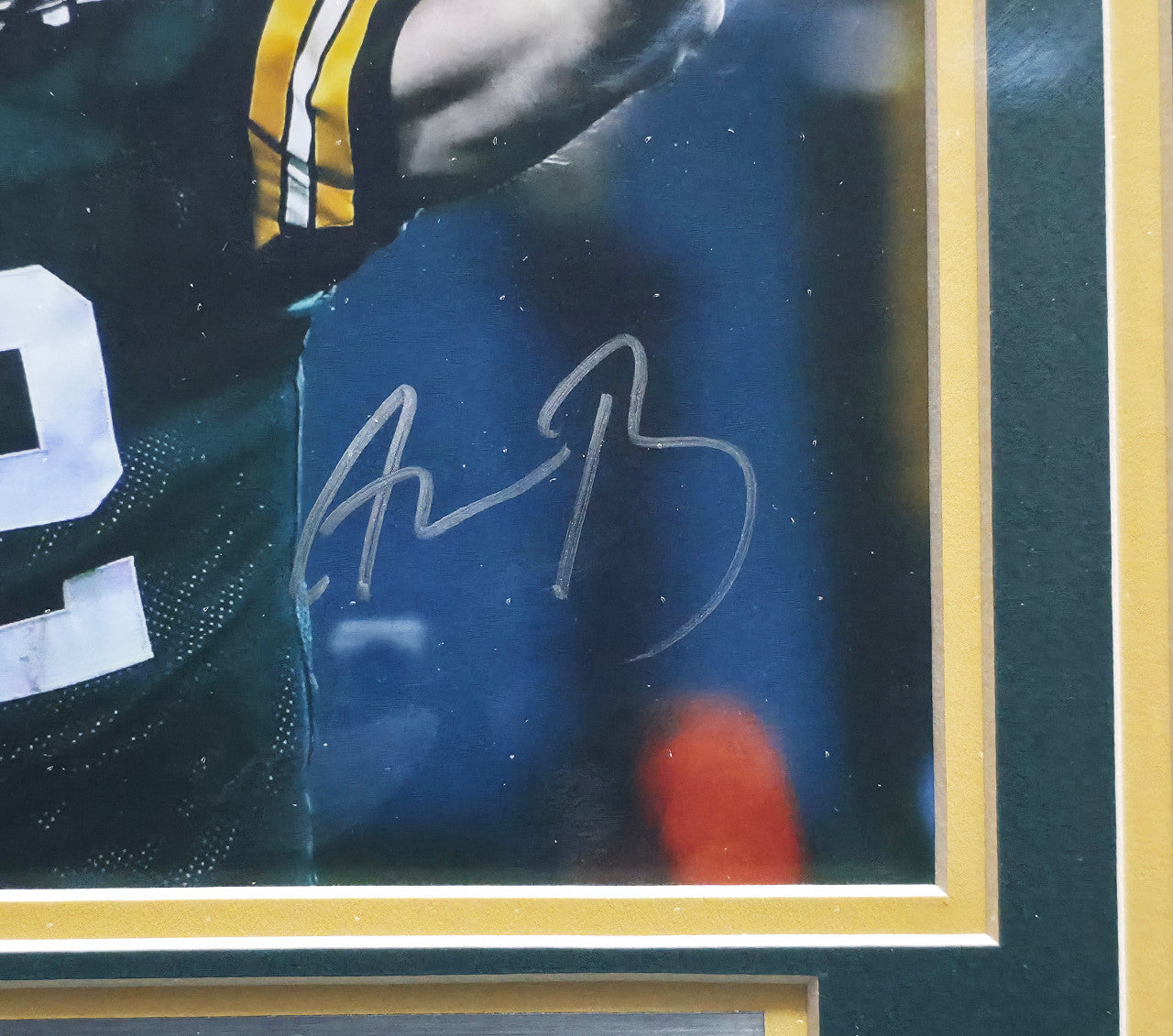 Aaron Rodgers Autographed Framed 8x10 Photo Green Bay Packers Beckett BAS QR #BA85100