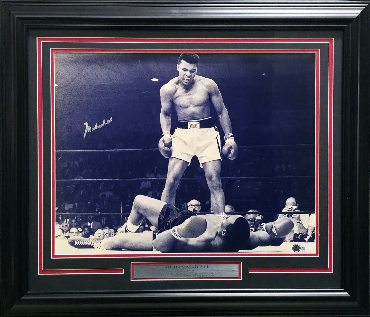 Muhammad Ali Autographed Framed 16x20 Photo Beckett BAS #AE49030