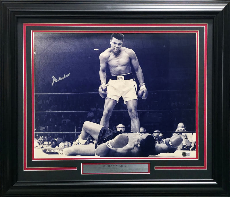 Muhammad Ali Autographed Framed 16x20 Photo Beckett BAS #AE49030
