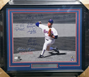 No Hitter Pitcher Club Autographed Framed 16x20 Photo With 11 Signatures Including Nolan Ryan. JSA #Z23139