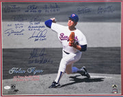 No Hitter Pitcher Club Autographed Framed 16x20 Photo With 11 Signatures Including Nolan Ryan. JSA #Z23139