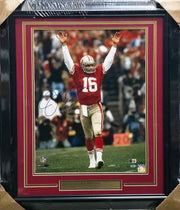 Joe Montana Autographed Framed 16x20 Photo San Francisco 49ers "Joe Cool, 2x NFL MVP & 3x SB MVP" Beckett BAS QR #BU86709