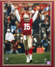 Joe Montana Autographed Framed 16x20 Photo San Francisco 49ers "Joe Cool, 2x NFL MVP & 3x SB MVP" Beckett BAS QR #BU86709