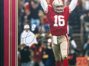 Joe Montana Autographed Framed 16x20 Photo San Francisco 49ers "Joe Cool, 2x NFL MVP & 3x SB MVP" Beckett BAS QR #BU86709