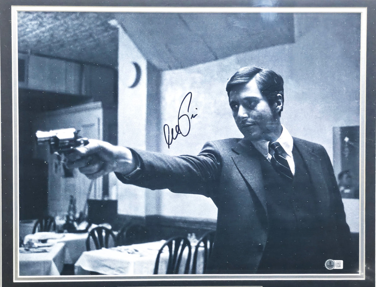 Al Pacino Autographed Framed 16x20 Photo Scarface Beckett BAS QR #BN16668