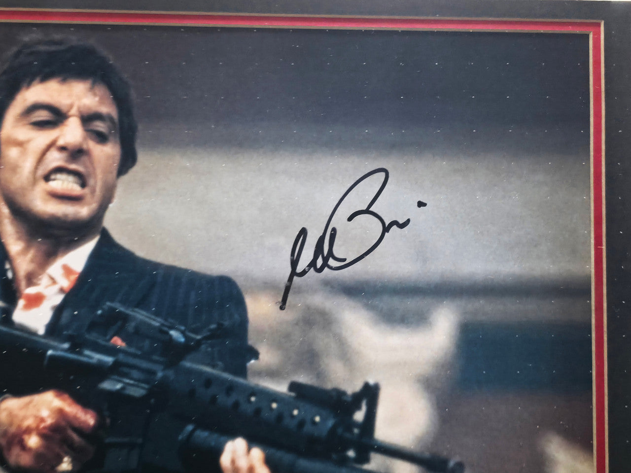 Al Pacino Autographed Framed 16x20 Photo Scarface Beckett BAS QR #BN16670