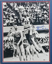 Wilt Chamberlain Autographed Framed 16x20 Photo Philadelphia 76ers Auto Grade Gem Mint 10 PSA/DNA #AO09134