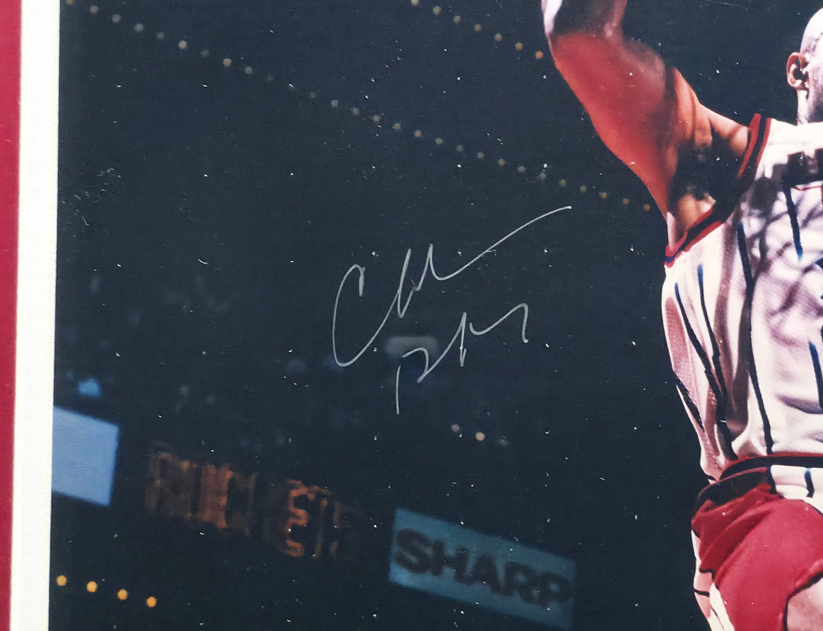 Charles Barkley Autographed Framed 16x20 Photo Houston Rockets Beckett BAS #Z45763