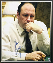 James Gandolfini Autographed Framed 16x20 Photo The Sopranos "Tony" Beckett BAS #AE85515