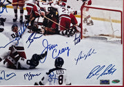 1980 Team USA Miracle On Ice Autographed Framed 16x20 Photo With 20 Signatures Including Herb Brooks Beckett BAS #AE49040