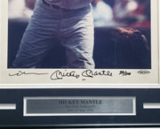 Mickey Mantle Autographed Framed 12x20 Neil Leifer Photo New York Yankees #371/500 UDA Holo #AAE15989